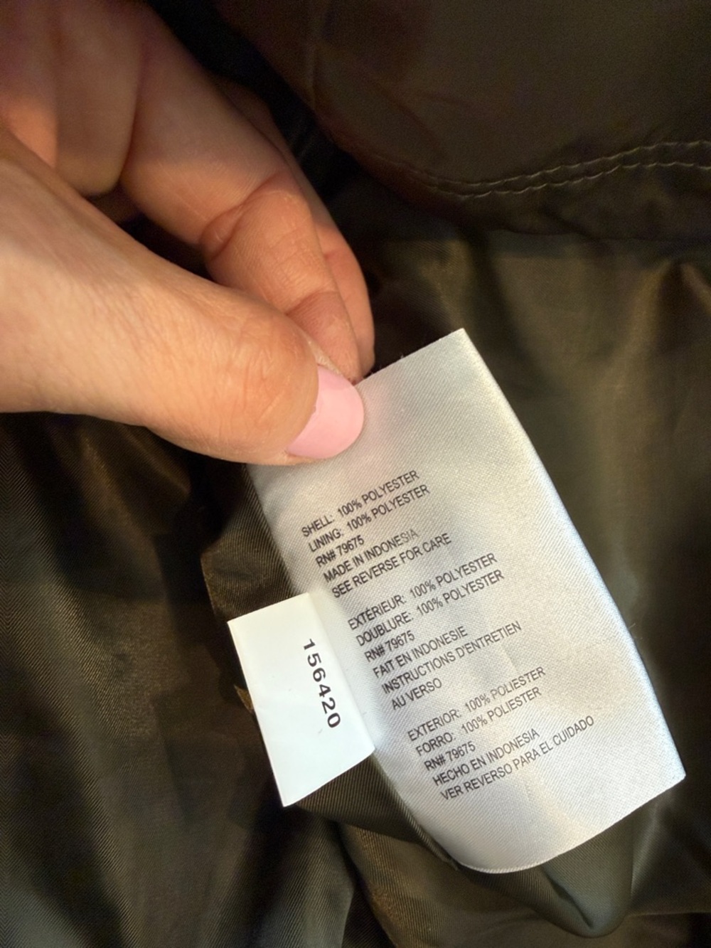 Michael Kors | Olive Green Hooded Anorak Jacket with Adjustable Waist - Picture 12 of 16